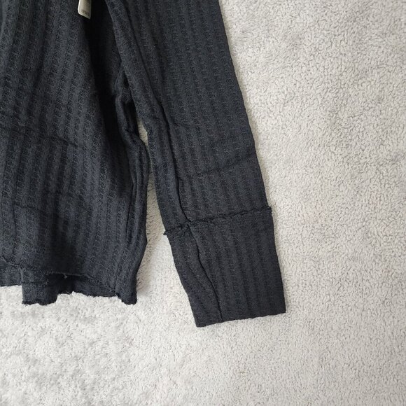 NWT Free People Juicy M Long sleeve Thermal Cowl neck Open Back Ribbed Sweater - Picture 7 of 13